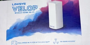 Linksys Velop Tri-Band AC2200 Whole Home Mesh Wi-Fi with new AC1300 dual-band - Picture 1 of 2