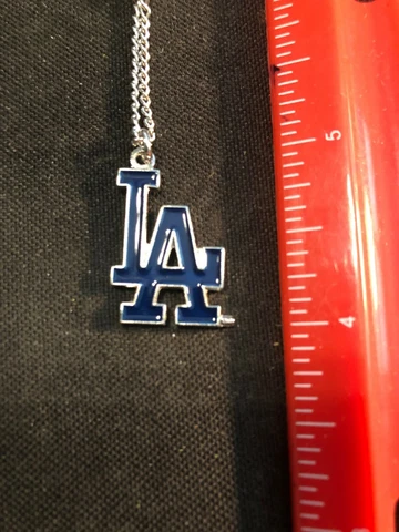 NEW First Issue! Los Angeles Dodgers "LA Logo" Necklace MLB Licensed Cover