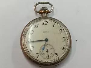 ~1924 Elgin Pocket Watch Grade 303 Model 3 12s 7j (READ DESCRIPTION) - Picture 1 of 8