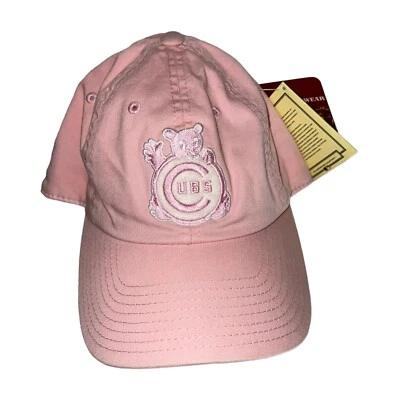 Chicago Cubs Adjustable Baseball Hat (Pink) By American Needle New With Tags. - Image 1 of 4