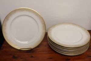 Set of 8 Rosenthal Bavaria Germany Dinner Plates Gold "Stardust" 10¼ - Picture 1 of 9