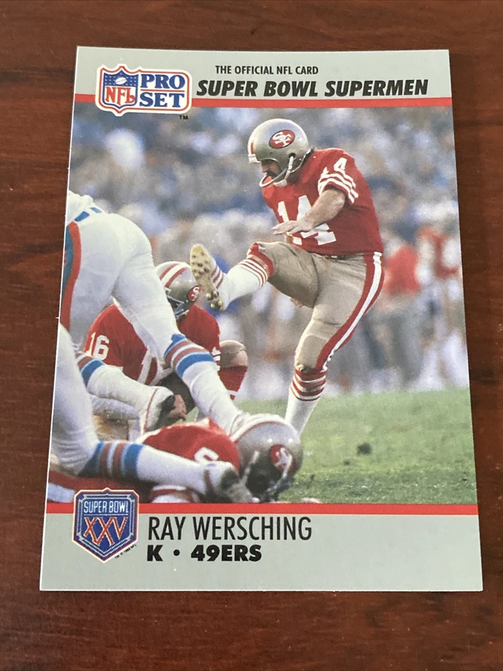 Ray Wersching 1990 Pro Set Super Bowl 160 #124 49ers B3778 - Image 1 of 1