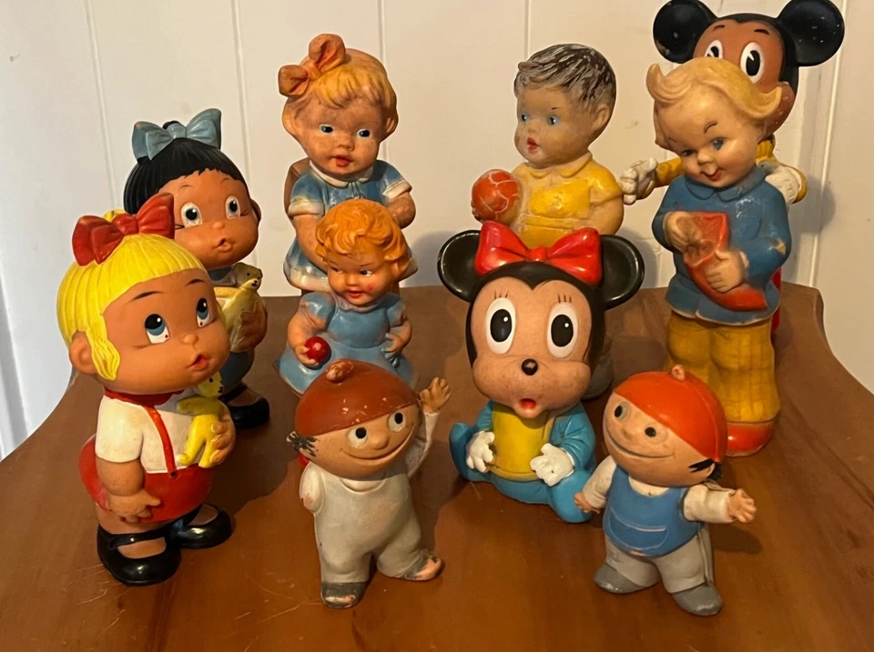 Walt Disney und andere Gummifiguren " Vintage" Rarität 10 St. Konvolut - Bild 1 von 4