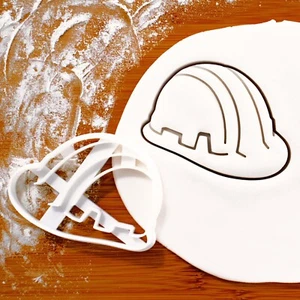 Construction Safety Helmet cookie cutter | biscuit builder building constructor - Picture 1 of 6