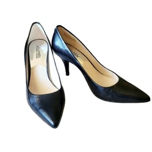 Décolleté Michael Kors classiche preppy in pelle nera taglia 7,5 - Foto 1 di 10