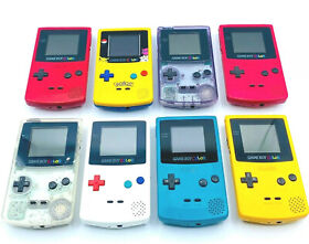Authentic GameBoy Color IPS  Backlit Handheld GBC Systems "Pick your color"