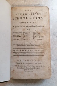 1767 RARE - Robertson SCHOOL OF ARTS RECEIPTS Shell Work Gilding Cosmetics Cakes - Bild 1 von 12