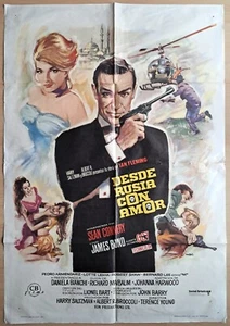 From Russia With Love ORIGINAL Spanish 1974 POSTER James Bond 007 MAC art rare! - Imagen 1 de 4