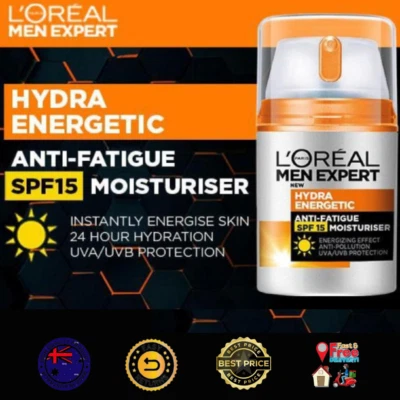 L'Oréal Paris Anti-Fatigue Facial Moisturiser for Men - Vitamin C & SPF15 50ML - image 1 of 4
