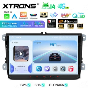9" Android 14 For VW Golf 5 6 Plus Car Stereo Radio GPS DSP WiFi 4G DAB+ 8+256GB - Picture 1 of 24