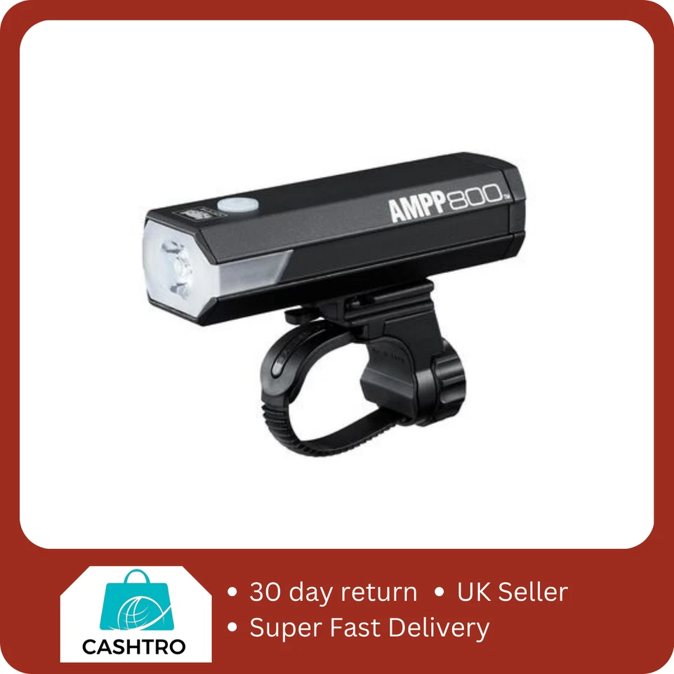 CatEye AMPP 800 Rechargeable Bicycle Light - Black - Image 1 of 1
