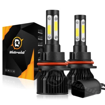 2x 9007/HB5 LED Headlight Bulbs Kit 6500K White High Low Beam Light Super Bright - Image 1 of 4