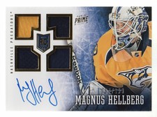 2013-14 Panini Prime Hockey #193 Magnus Hellberg RC 067/199 AUTO JERSEY