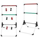Foldable Ladder Toss Game, Red, Green and Black