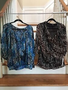 Lot Of 2 Rafaella Women’s Blouses Size 2X New With Tags