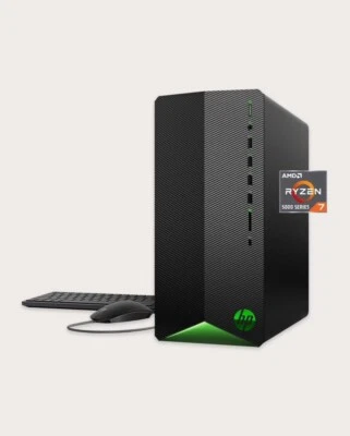 HP Pavilion Gaming Desktop, AMD Ryzen 7 5700G Processor, NVIDIA GeForce RTX 2060 - Image 1 of 4