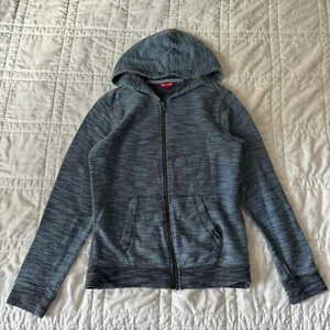 Union bay fairy grunge blue gray zip up hoodie light sweatshirt youth medium - Picture 1 of 6