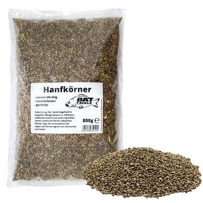 Hanfkörner Hanfsaat Angelhanf Partikel Keimkraft Futterzusatz Futterhanf Hemp - Bild 1 von 4