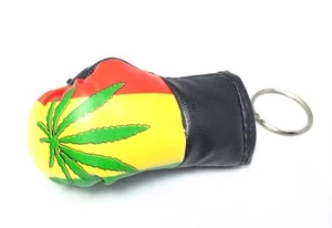 Guantes Hoja Hierba Rasta Llavero Accesorios Marley Marcus África Reggae Jah IRIE - Imagen 1 de 5