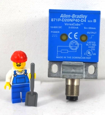 Allen Bradley *USED* 871P-D20NP40-D4, Series B VersaCube Sensor - Image 1 of 4