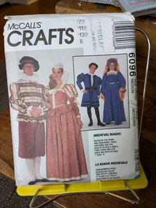 McCall's Costumes 6096 adult men/misses Renaissance gown ruffles sz 36-38 UNCUT - Picture 1 of 2