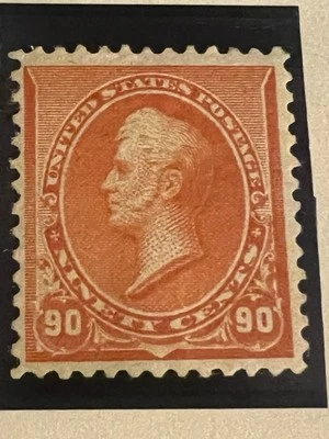 Estampilla de Estados Unidos Scott #229 naranja como nueva con bisagras OG SC $475 Foto 1 de 2