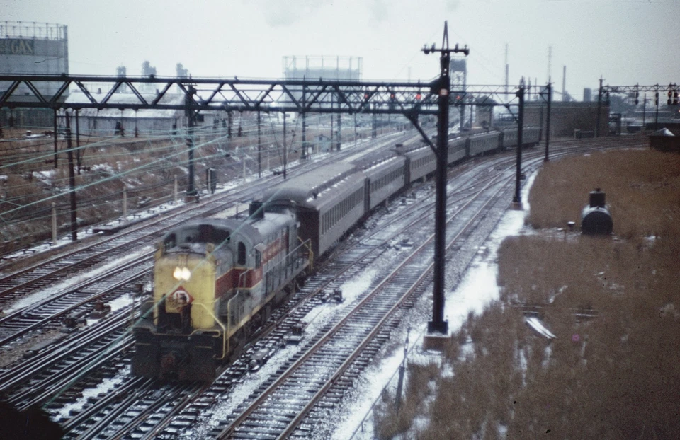 RARO 1970 ORIGINAL KODAK SLIDE ERIE LACKAWANNA RS-3 #919 ACCIÓN PASAJERO Foto 1 de 1