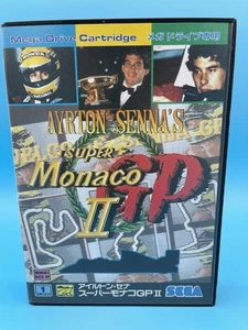 SUPER MONACO GP II 2 AYRTON SENNA'S CIB con inserto SEGA Mega Drive - venditore USA! - Foto 1 di 5