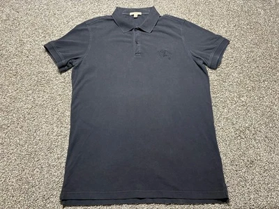 Polo BURBERRY BRIT Hombre Grande Negro 100% Algodón Caballero Oscuro Foto 1 de 4