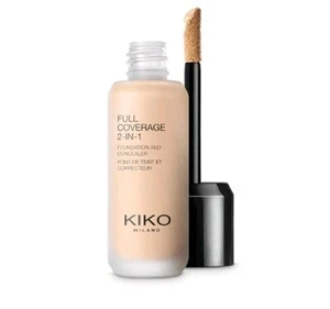 KIKO Milano WR10 Full Coverage 2 in 1 Foundation & Concealer 25ml - Picture 1 of 7