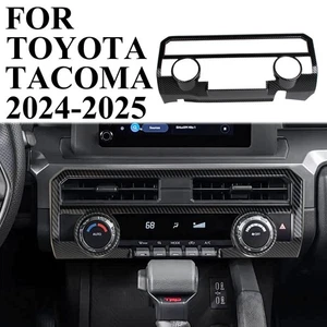 Carbon Fiber Style Central Control Adjustment Panel Cover Trim For Toyota Tacoma - Picture 1 of 5