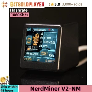 NerdMiner V2 NM BTC Miner SmartTV Clock Crypto Bitcoin Solo Mining Lotto Machine - Picture 1 of 8