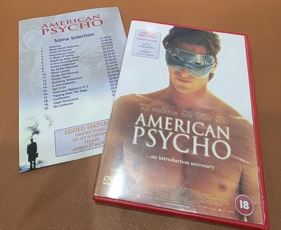 American Psycho DVD 2000 Red Case UK PAL Cult Classic - Image 1 of 3