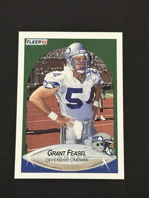 1990 Fleer Grant Feasel Rookie #265 Seattle Seahawks RC (Q) - Image 1 of 2