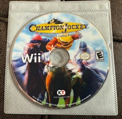 Champion Jockey: G1 Jockey & Gallop Racer (Nintendo Wii, 2011) DISC ONLY, TESTED - Image 1 of 2