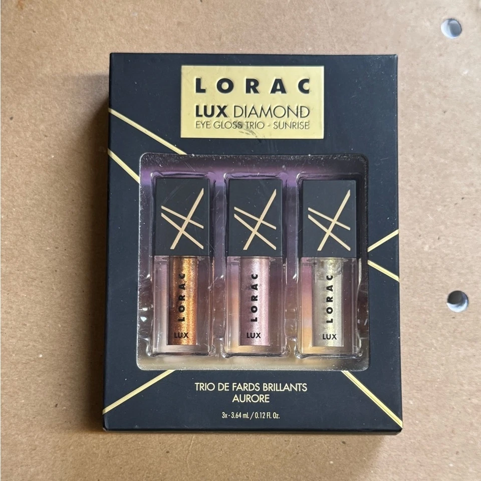 LORAC LUX DIAMOND Eye Gloss Trio Sunrise NEW IN BOX - Image 1 of 1