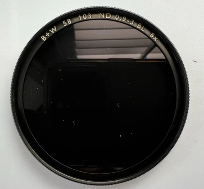 B + W 58 103 ND 0.9-3 BL 8x Photographic Filter w/ Case - Image 1 of 3