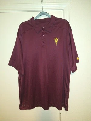 Nike Arizona State Sun Devils Dri-Fit Short Sleeve Polo Shirt Men's sz XXL - Image 1 of 4