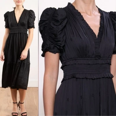 Ulla Johnson Maya Dress Noir size 6 - Image 1 of 4