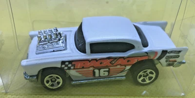 Hot Wheels  1957 Chevy Hardtop. #16 Track Aces. White. 2006. - Image 1 of 4