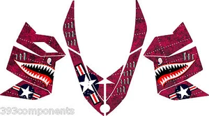 SKI DOO REV XP SNOWMOBILE SLED GRAPHICS DECAL Kit Aircraft Jaws Pink - Bild 1 von 1