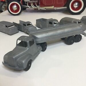 Vintage 1954 Tootsie Toy Mack L Line Oil Tanker Truck 1/43 Or 9” Parts Restore