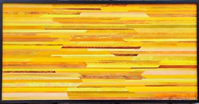 Dipinto astratto di Patrizio Lisarelli, Giallo, acrilico, 2023 - Immagine 1 di 4