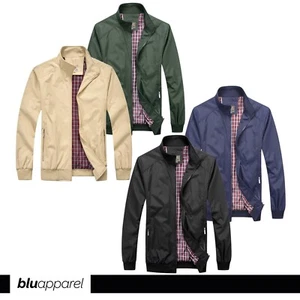 Mens Bomber Jacket Smart Causal Jacket Coat Men Spring Jackets for Men UK - Picture 1 of 22