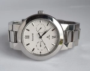Vintage ACCURIST MB080 White Dial Multi Function Men's Unisex Watch - Picture 1 of 18