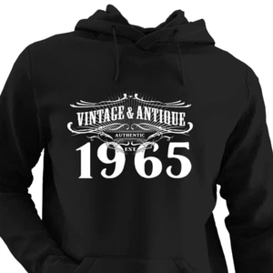 1965 Vintage & Antik 60 Geburtstag Geschenk für Männer Frauen lustiger Hoodie 60. Geschenk - Bild 1 von 12