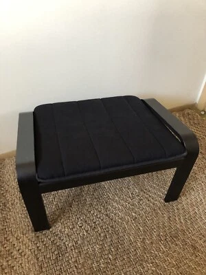 IKEA POÄNG/POANG Footstool/Ottoman BLACK 600.945.43 & BLACK BROWN 400.698.51 - Image 1 of 4