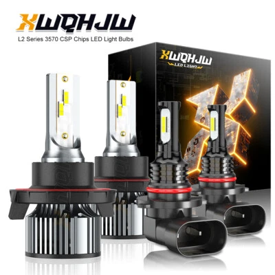 Conjunto de faros para Ford F150 2004-2008 + faros LED altos/bajos + bombillas antiniebla Foto 1 de 4