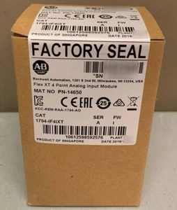New Factory Sealed AB 1794-IF4IXT / A Flex I/O-XT Analog Input Module 1794IF4IXT - Picture 1 of 2