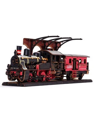 Rolife Steam Journey Train Model Mechanical 3D Wooden Puzzle DIY Building Toys - Image 1 of 4